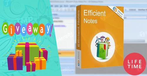 (Giveaway) Bản quyền miễn phí Efficient Sticky Notes Pro, tạo nhắc nhở, ghi chú