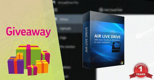 (Giveaway) Bản quyền miễn phí Air Live Drive Pro - Tạo ổ đĩa đám mây ảo trên máy tính