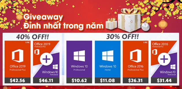 Đón Năm mới cùng GoodOffer24 - Sở hữu bản quyền Windows 10 và Office 2019 chỉ 250.000 đồng