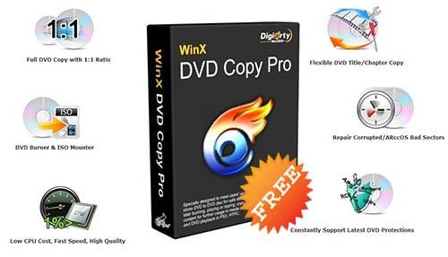 WinX DVD Copy Pro Giveaway - Nhận bản quyền miễn phí