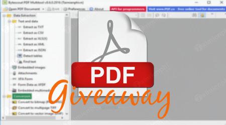 (Giveaway) Nhận Bản Quyền Miễn Phí Bytescout PDF Multitool