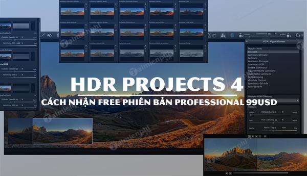 Nhận miễn phí HDR Projects 4 Professional trị giá 99USD