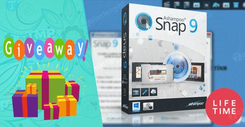 Giveaway Bản Quyền Ashampoo Snap 9 Miễn Phí - Chụp Ảnh, Quay Phim Màn Hình