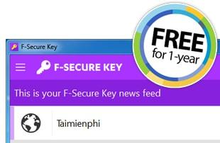 (Giveaway) Nhận ngay bản quyền 1 năm F-Secure KEY Premium - Quản lý mật khẩu hiệu quả từ 11/5 đến 13/5