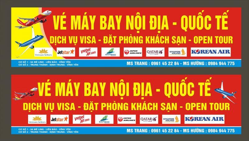 Top 4 Phòng vé máy bay uy tín nhất tỉnh Vĩnh Phúc - Đặt vé chất lượng, giá tốt