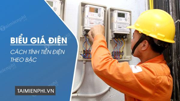 Biểu giá điện 2024, giá điện sinh hoạt theo bậc